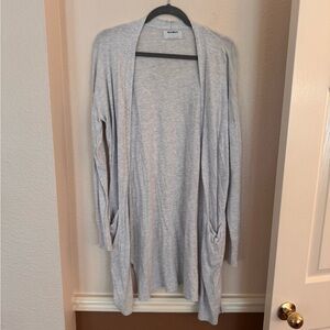 Old Navy Gray Lightweight Cardigan Sweater